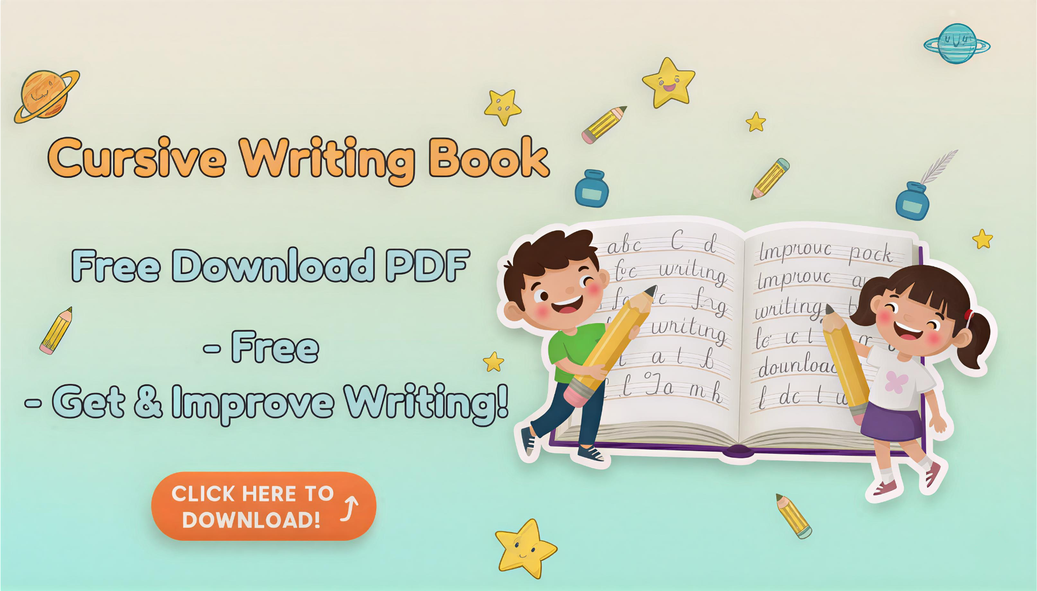 Cursive Writing Book Free Download PDF- Get & Improve Writing!