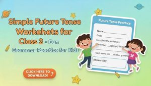 simple future tense worksheets for class 2